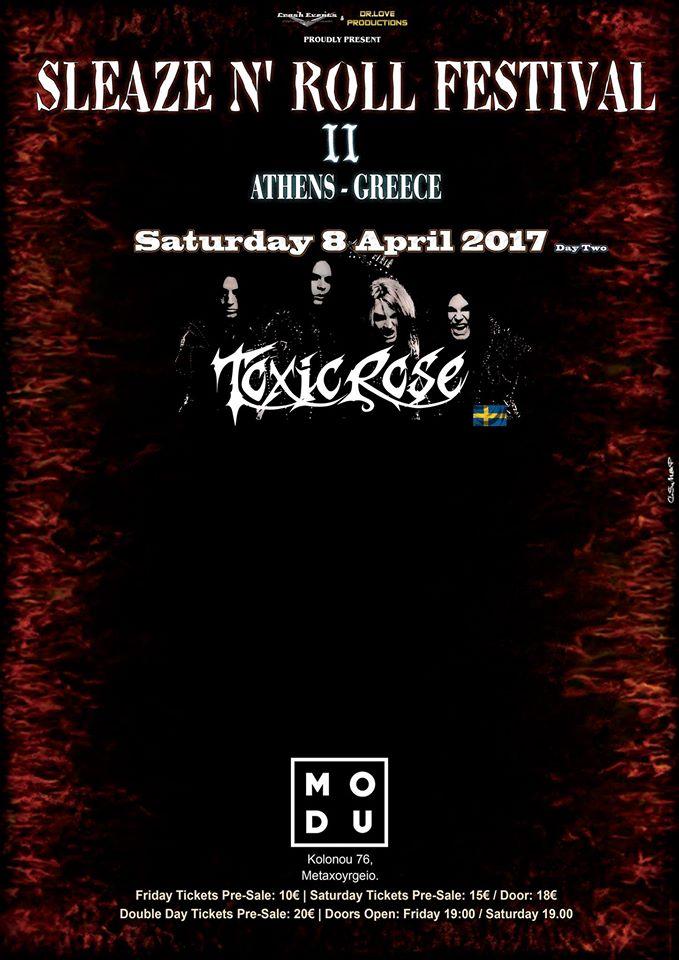 SLEAZE N ROLL FEST : TOXIC ROSE Η ΠΡΩΤΗ ΑΝΑΚΟΙΝΩΣΗ