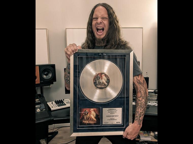 POWERWOLF RECEIVES PLATINUM AWARD FOR "DANCING WITH THE DEAD" SINGLE