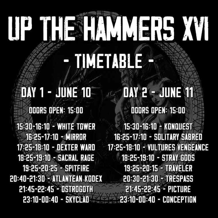 UP THE HAMMERS FESTIVAL: ΤΟ ΤΕΛΙΚΟ LINEUP ΚΑΙ ΟΙ ΩΡΕΣ ΕΜΦΑΝΙΣΗΣ