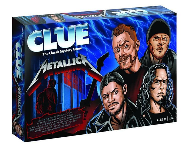 METALLICA PARTNERS WITH ICONIC MYSTERY GAME CLUE; NEW BOARD GAME AVAILABLE NOW