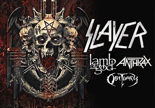 ΟΙ SLAYER ΣΤΗΝ ΕΥΡΩΠΑΙΚΗ ‘’FAIRWELL’’ ΠΕΡΙΟΔΕΙΑ ΜΕ LAMB OF GOD, ANTHRAX & OBITUARY