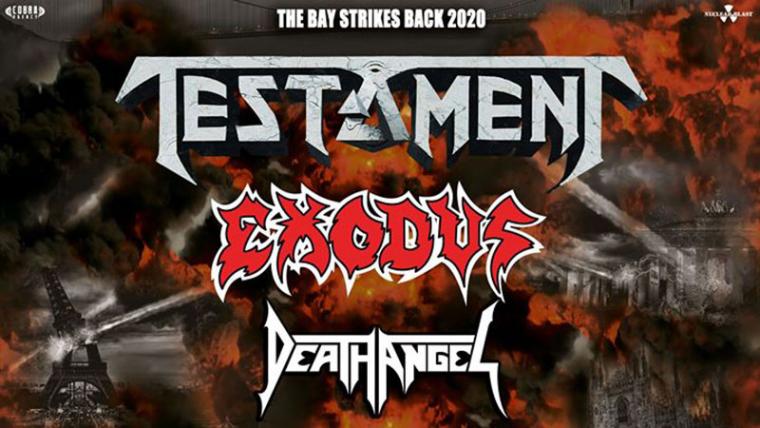 TESTAMENT, EXODUS, DEATH ANGEL – U.S. LEG OF BAY STRIKES BACK TOUR POSTPONED UNTIL 2022